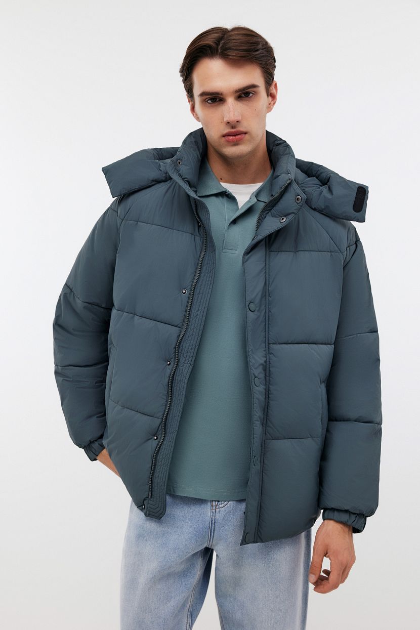 

Зимняя куртка мужская Baon B5424504 серая 2XL, Серый, B5424504