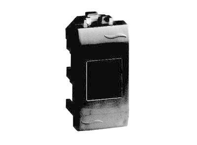 

Розетка компьютерная СП 1мод. Brava RJ45 кат.6A черн. DKC 77678N, Черный