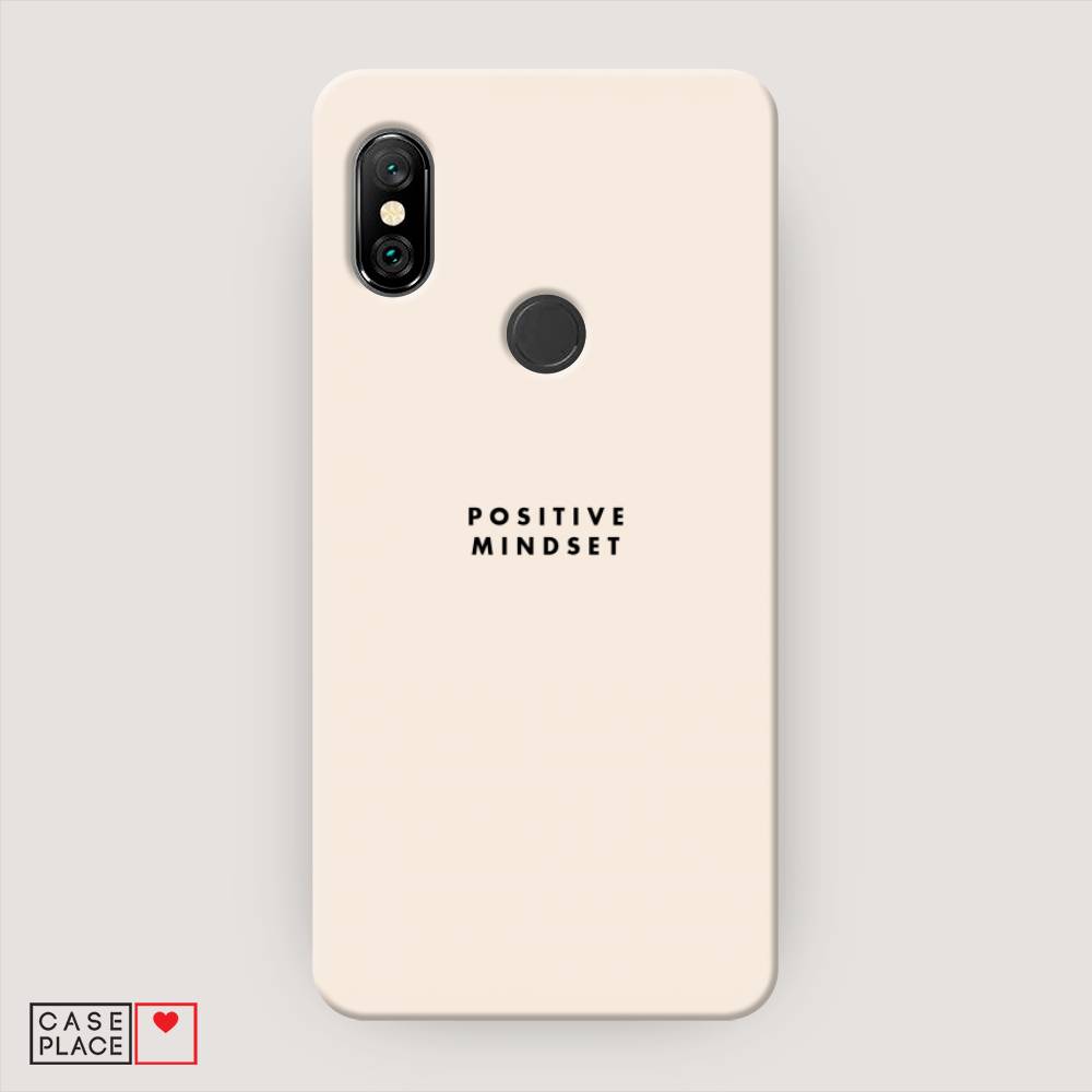 фото Пластиковый чехол "позитивное мышление" на xiaomi redmi note 6 pro awog