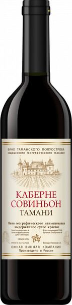 

Вино ЮВК, Каберне Совиньон Тамани, 0,75 л