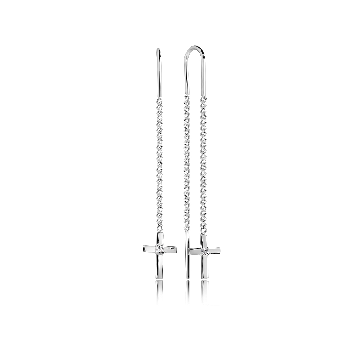 

Серьги из серебра VALTERA 117937, фианит, 117937