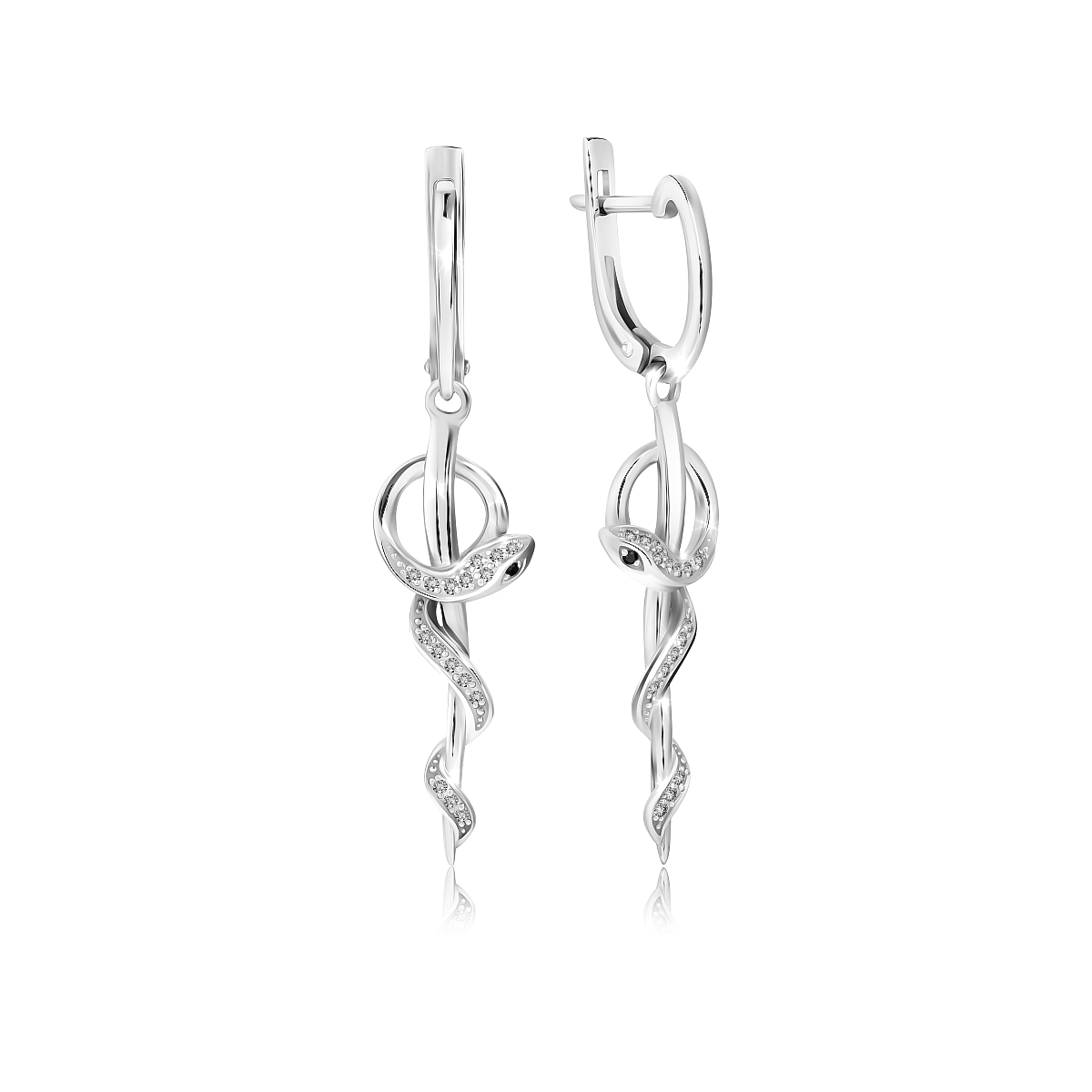 

Серьги из серебра VALTERA 118068, фианит, 118068