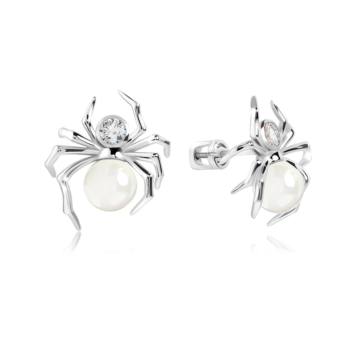 

Серьги из серебра VALTERA 118069, фианит, 118069