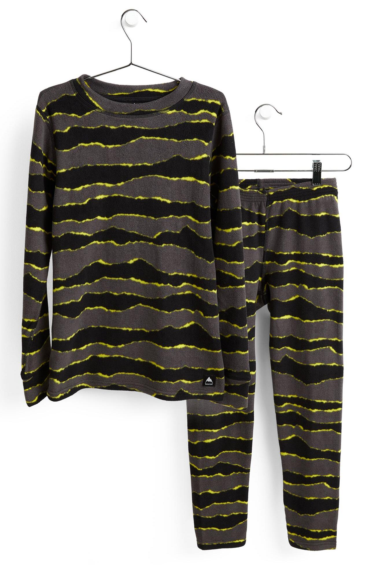 фото Комплект термобелья burton kids hw flc set torn stripe р. xl