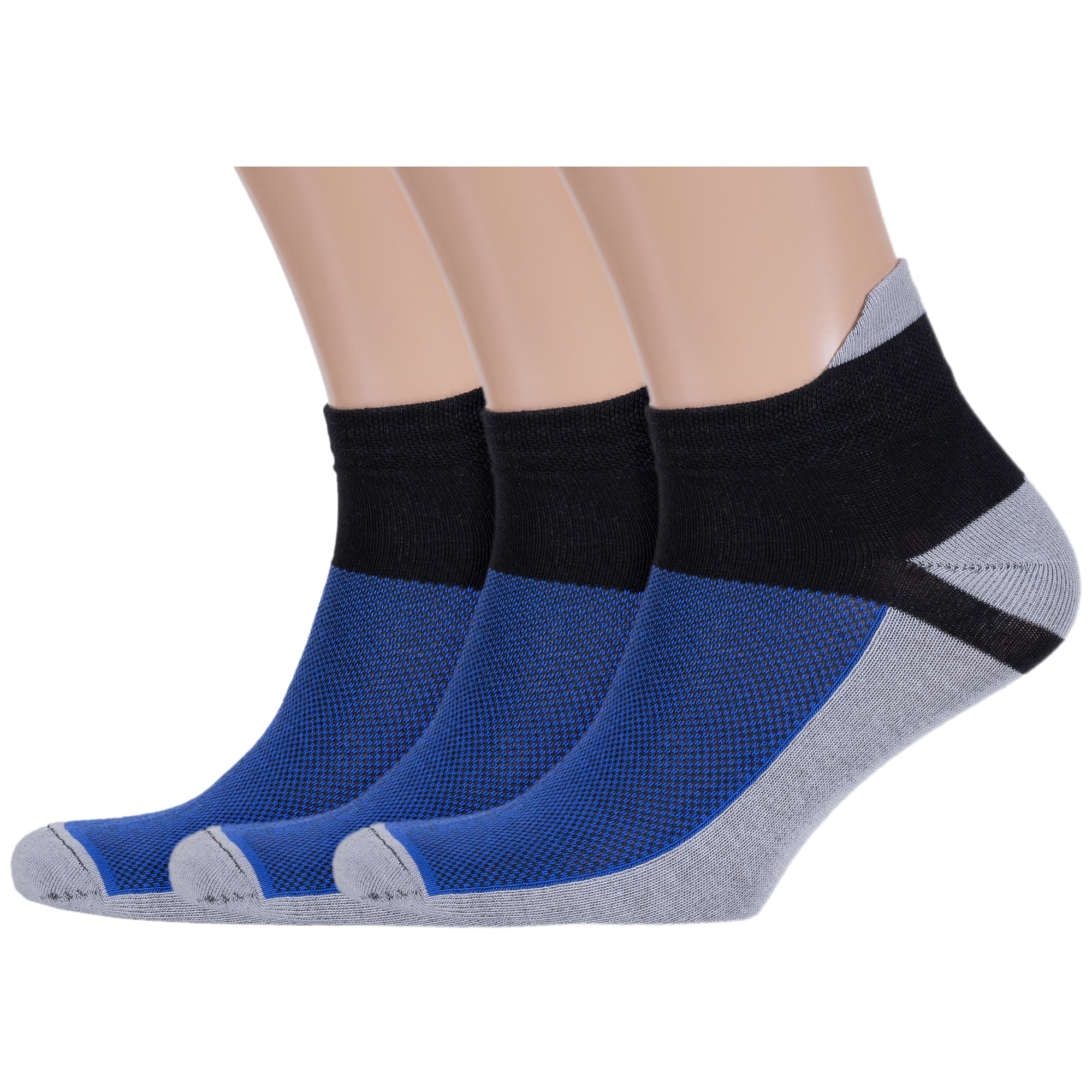 Комплект носков мужских Альтаир 3-А216 синих; серых; черных 27