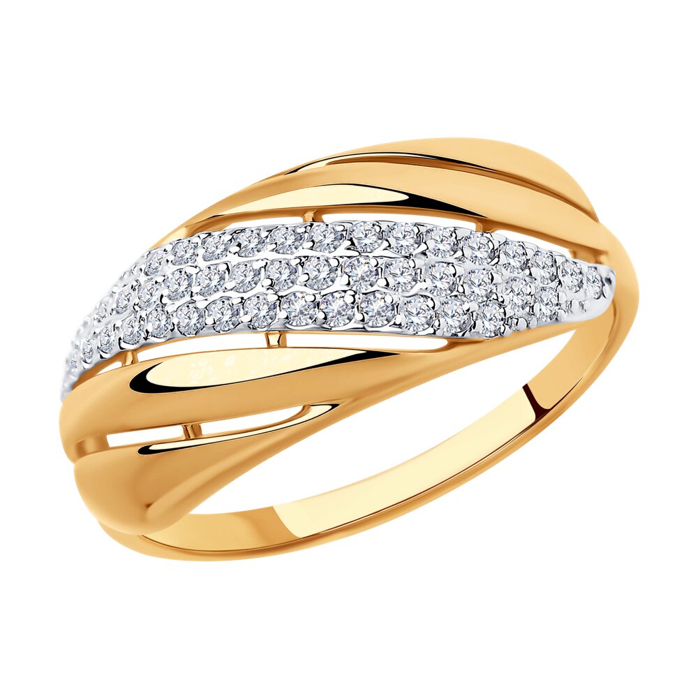 

Кольцо из золота р. , Diamant 51-110-00233-1, фианит, 51-110-00233-1