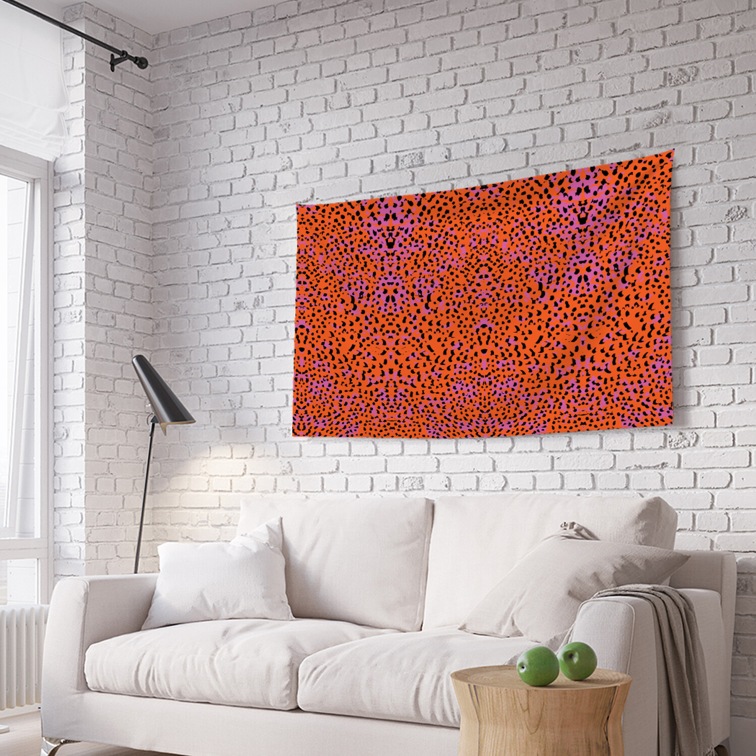 

Горизонтальное фотопанно на стену JoyArty "Красно-розовый леопард" 150х200 см, Красно-розовый леопард