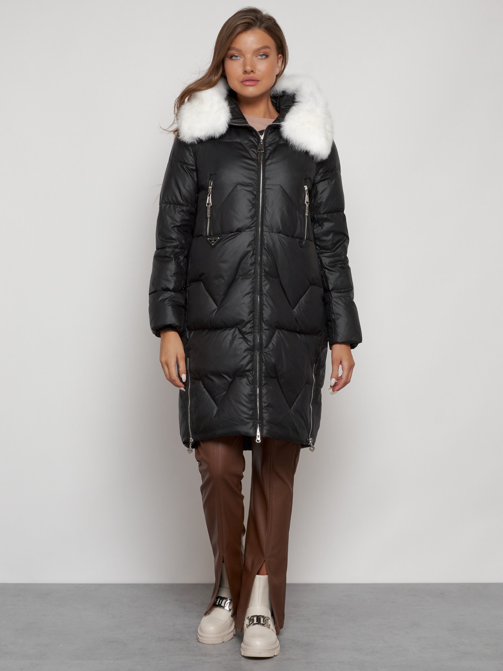 Пальто женское MTFORCE 13305 черное XL