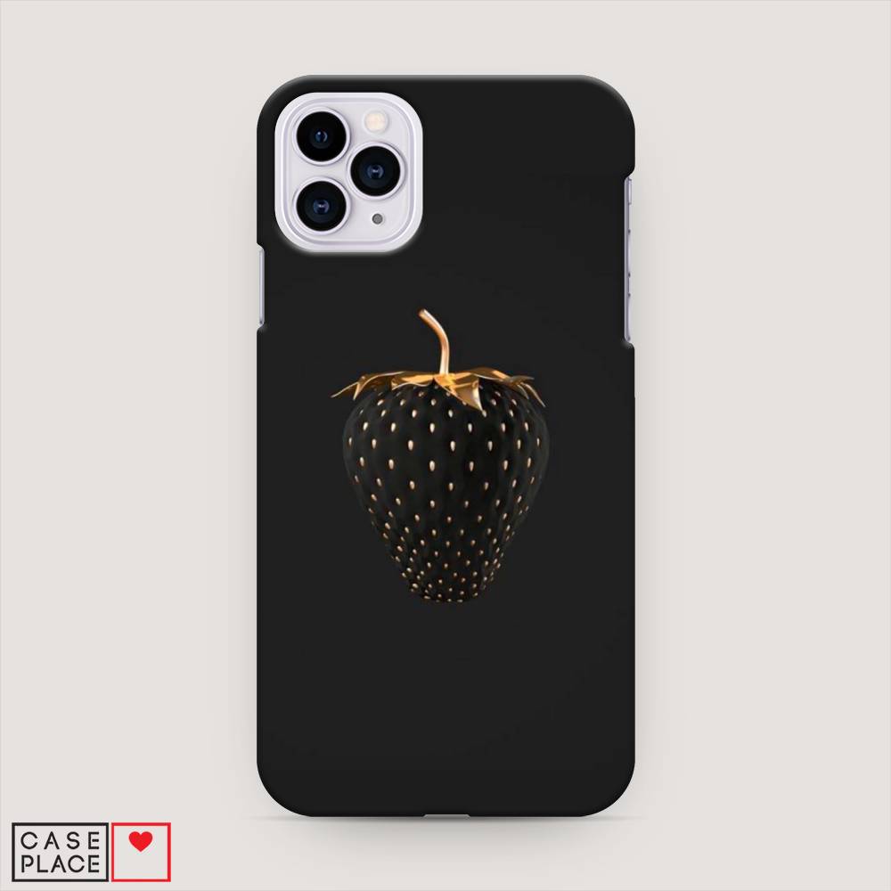 

Пластиковый чехол "Черно-золотая клубника" на Apple iPhone 11 Pro Max, 12220-7