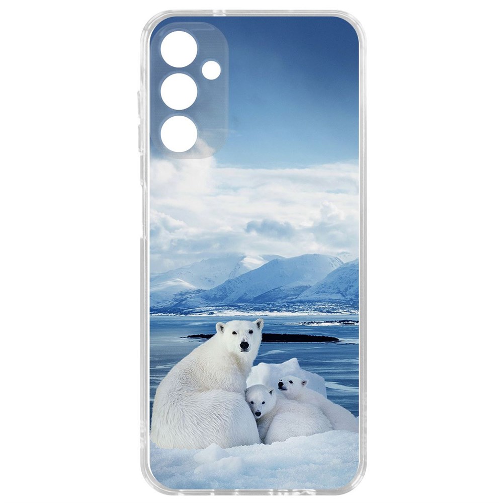

Чехол-накладка Krutoff Clear Case Полярные медведи для Samsung Galaxy A14 4G (A145), Прозрачный