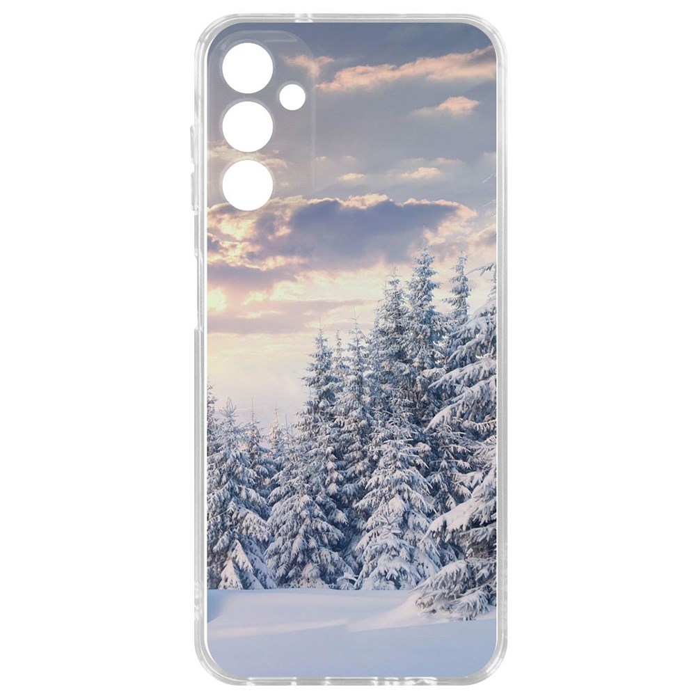 

Чехол-накладка Krutoff Clear Case Снежный пейзаж для Samsung Galaxy A14 4G (A145), Прозрачный