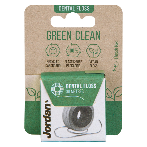 Зубная нить Jordan Green Clean 30 м green world ароматизатор декоративный диффузор clean breeze 75