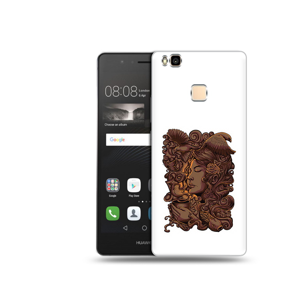 

Чехол MyPads Tocco для Huawei P9 Lite девушка с длинными волосами абстракция, Прозрачный, Tocco