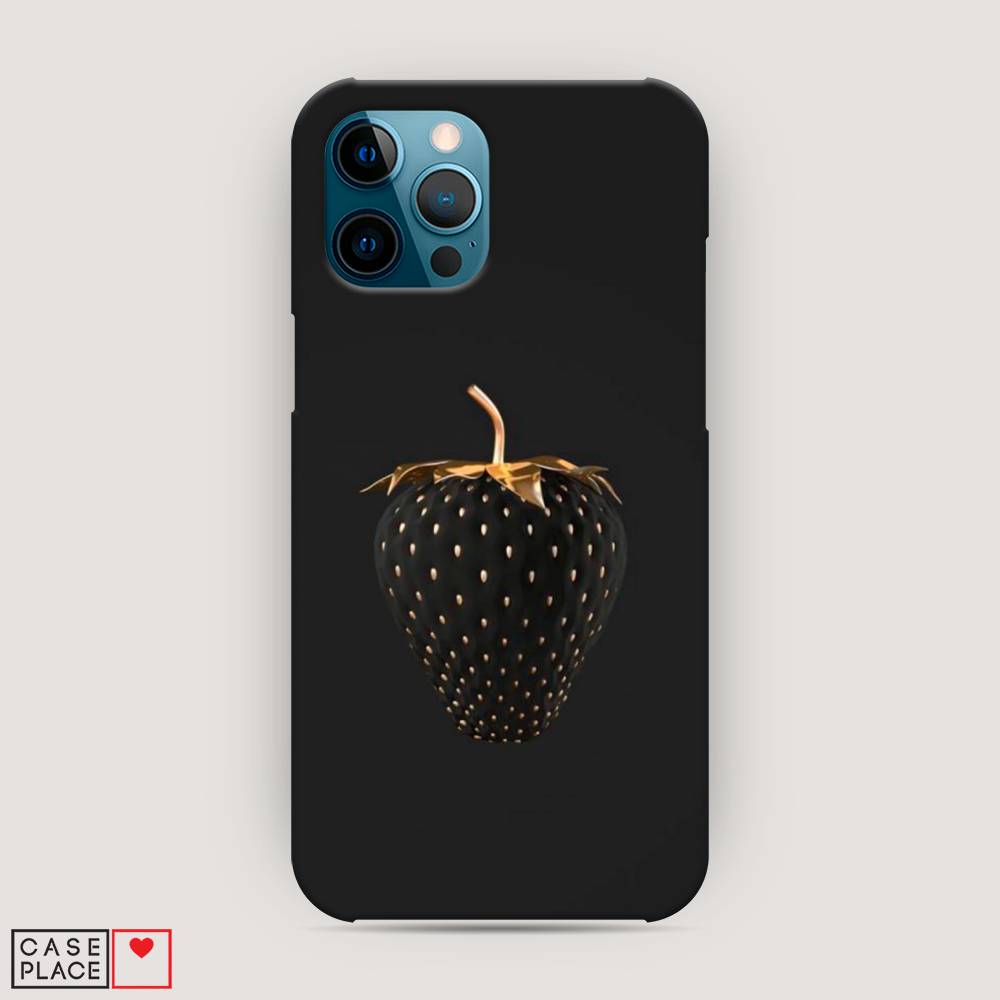 

Пластиковый чехол "Черно-золотая клубника" на Apple iPhone 12 Pro Max, 12720-7