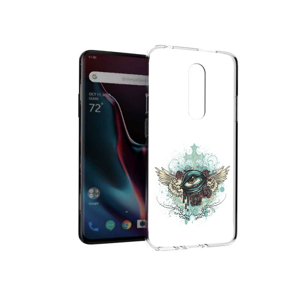 

Чехол MyPads Tocco для OnePlus 7 Pro плачущий глаз с крыльями (PT139735.130.544), Прозрачный, Tocco