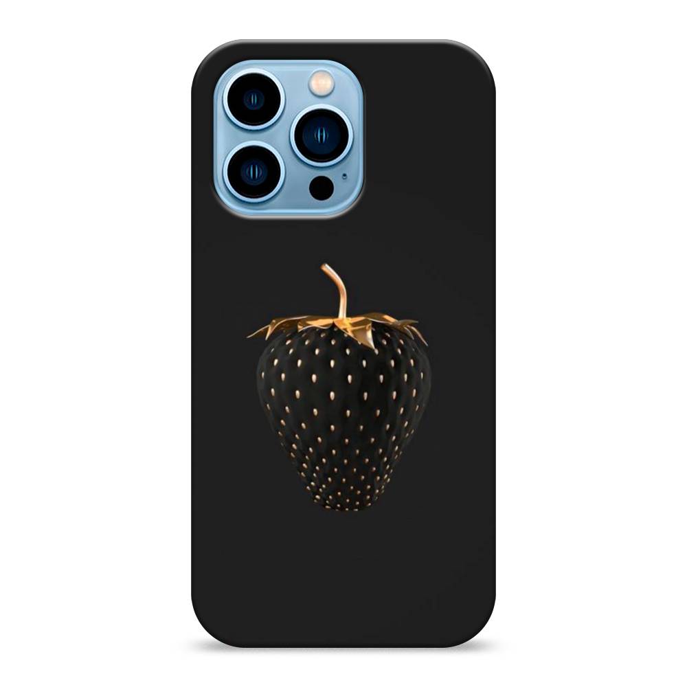 

Пластиковый чехол "Черно-золотая клубника" на Apple iPhone 13 Pro, 14320-7