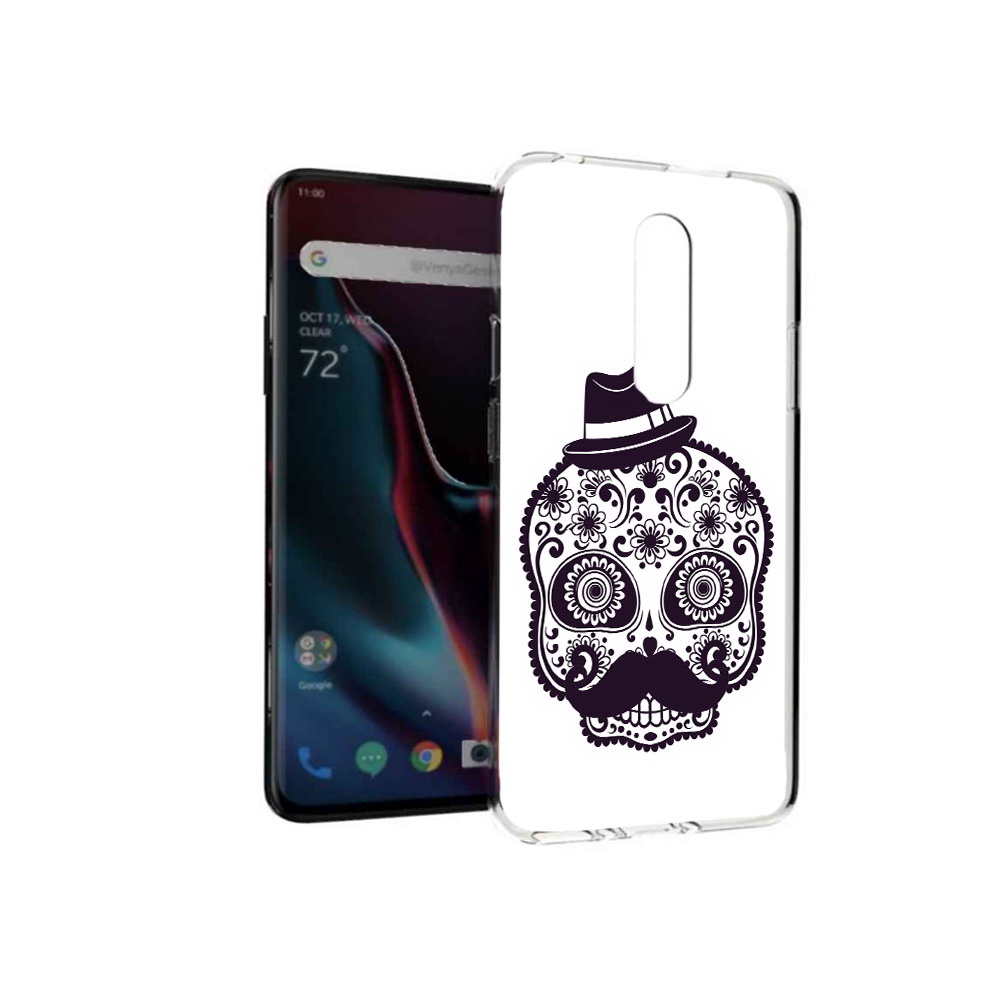 

Чехол MyPads Tocco для OnePlus 7 Pro разрисованный скелет (PT139735.130.575), Прозрачный, Tocco