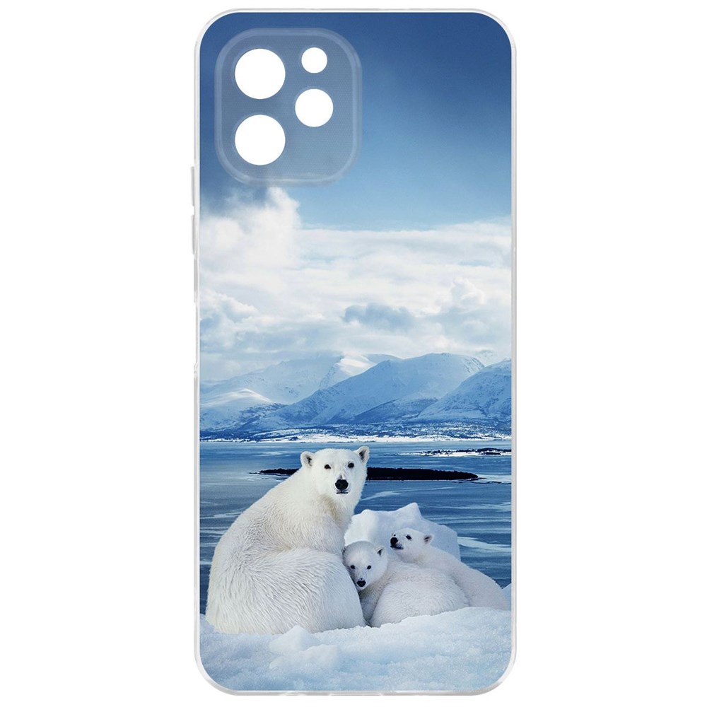 

Чехол-накладка Krutoff Clear Case Полярные медведи для Huawei Nova Y61, Прозрачный