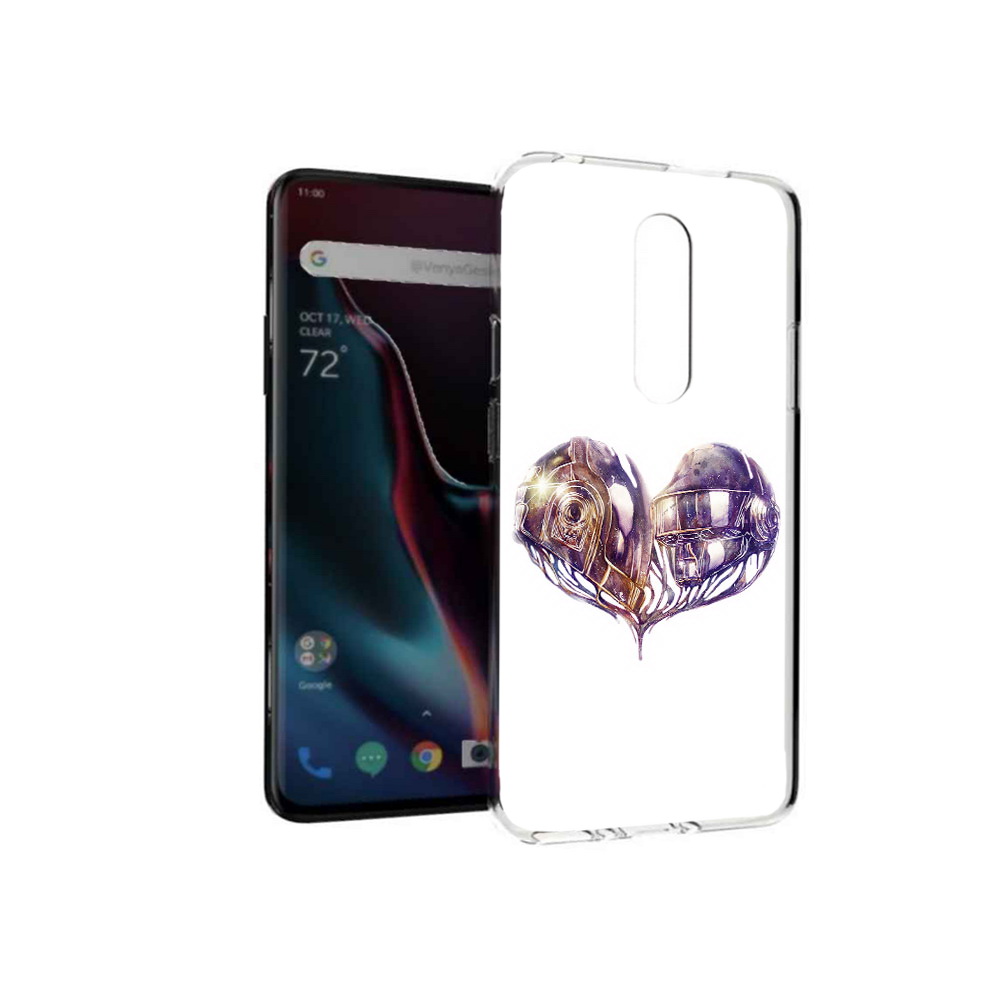 

Чехол MyPads Tocco для OnePlus 7 Pro сердце абстракция (PT139735.130.596), Прозрачный, Tocco