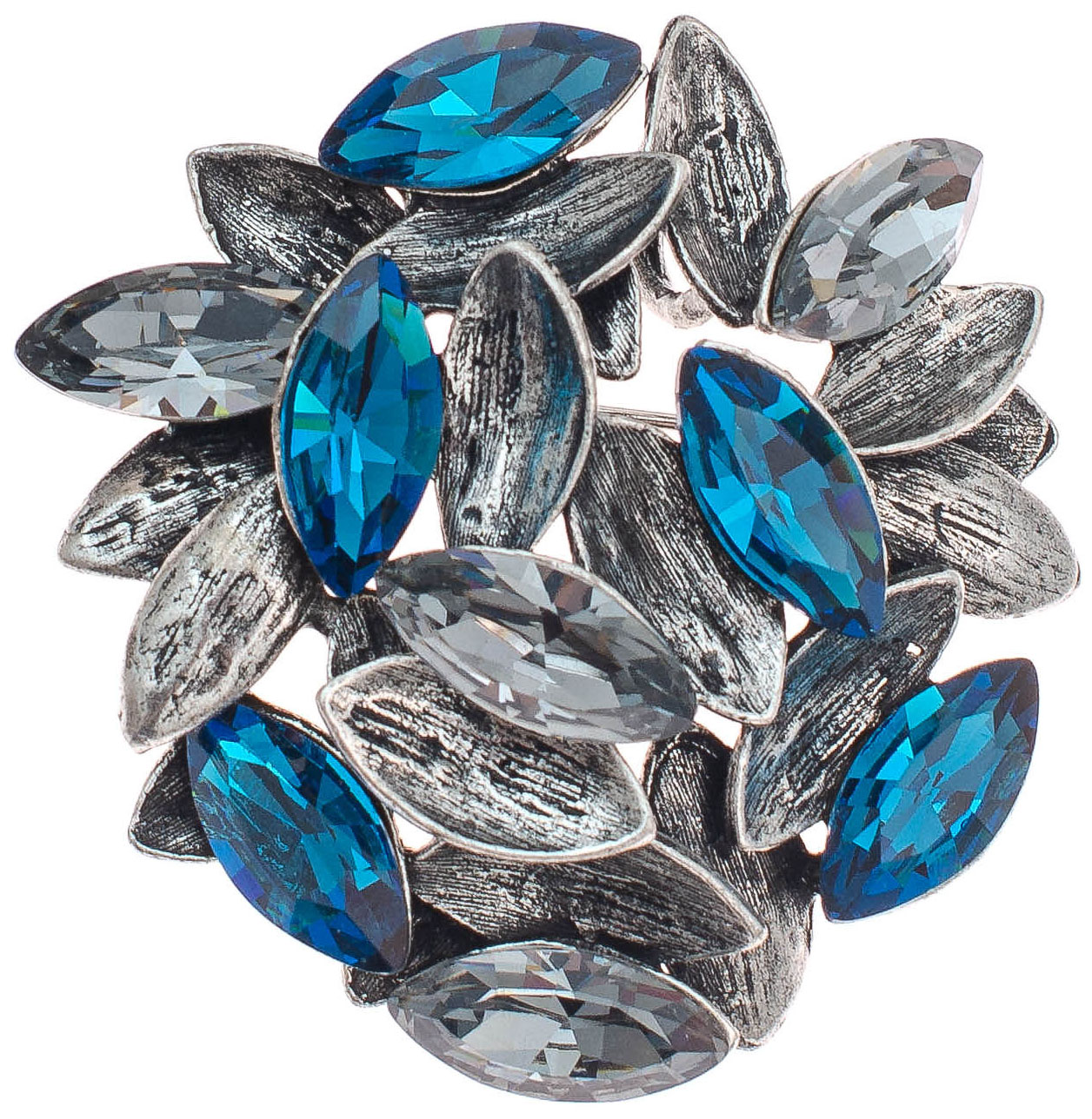 

Брошь из ювелирного сплава с кристаллом WowMan Jewelry RD003456032520SBL, RD003456032520SBL