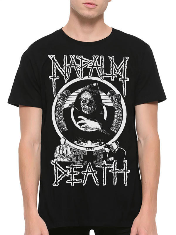 фото Футболка мужская design heroes napalm death черная 2xl