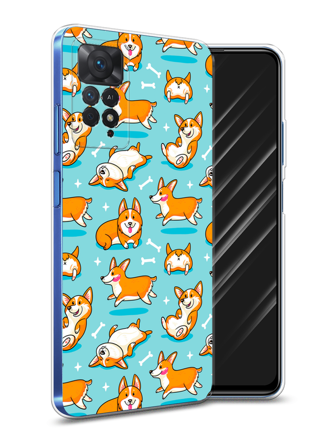 

Чехол Awog на Xiaomi Redmi Note 11 Pro "Веселые корги", Разноцветный, 315650-2