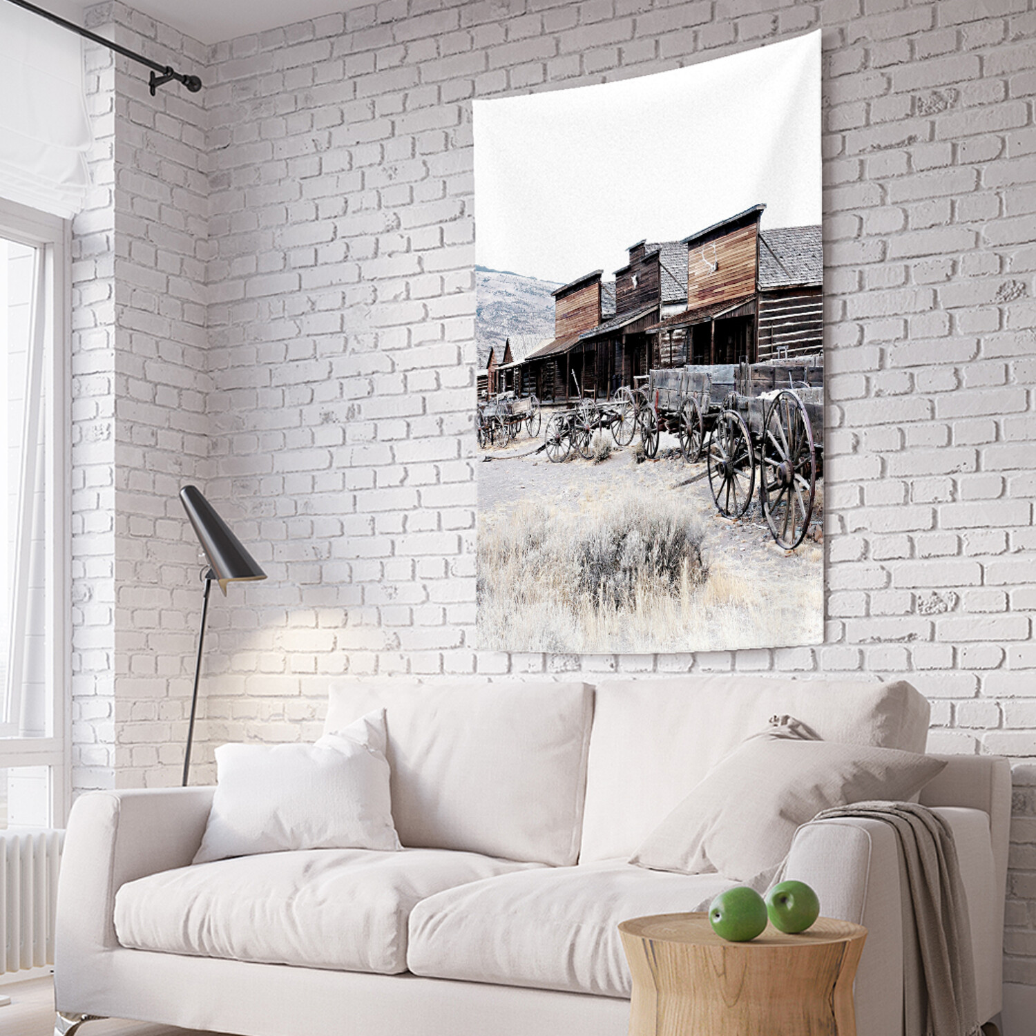 

Вертикальное фотопанно на стену JoyArty Стоянка на диком западе 150x200 см, Стоянка на диком западе