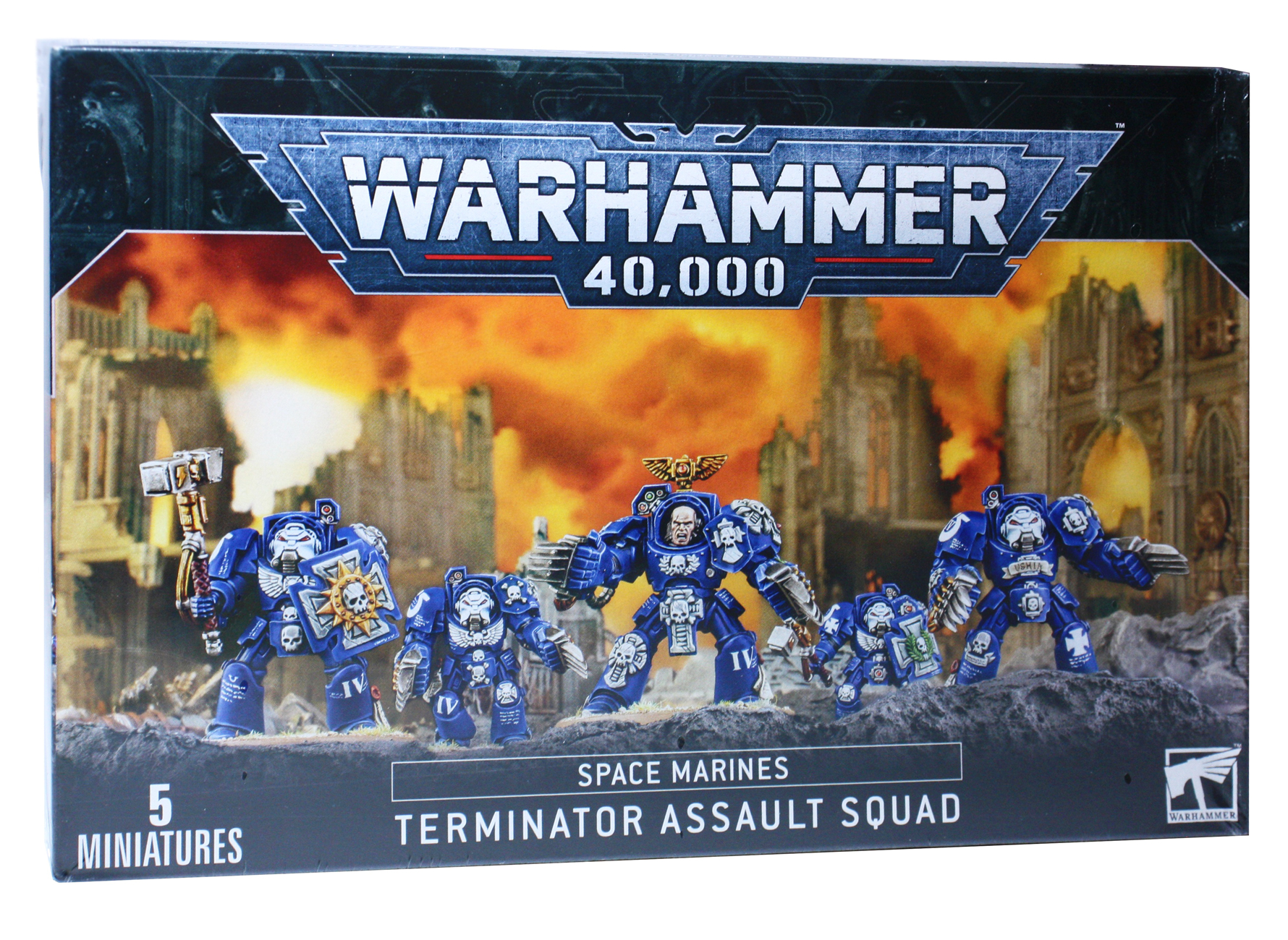 Миниатюры для игры Games Workshop Warhammer 40000: Terminator Assault Squad 48-34 миниатюры для настольной игры games workshop warhammer cataphractii terminator squad 31 26