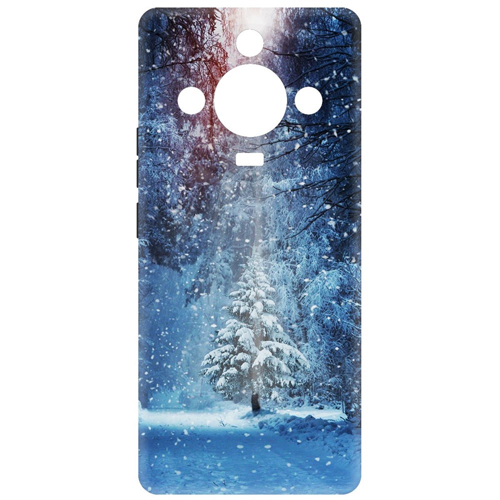 

Чехол-накладка Krutoff Soft Case Лесная ель для Realme 11 Pro черный