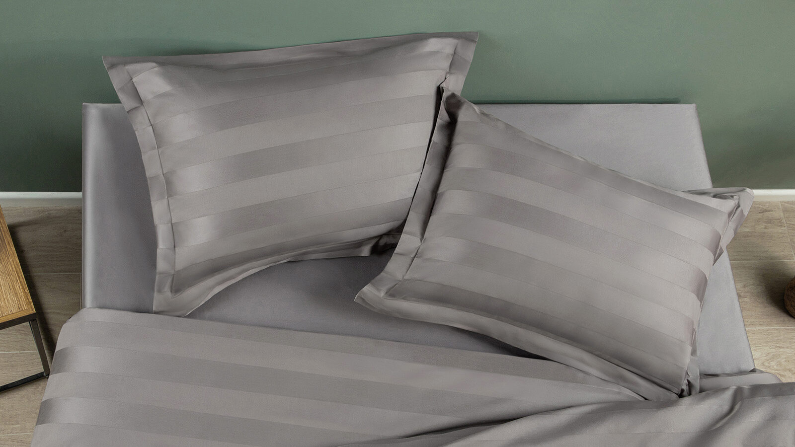 Комплект постельного белья Stripe, цвет: Антрацит 140x205 см