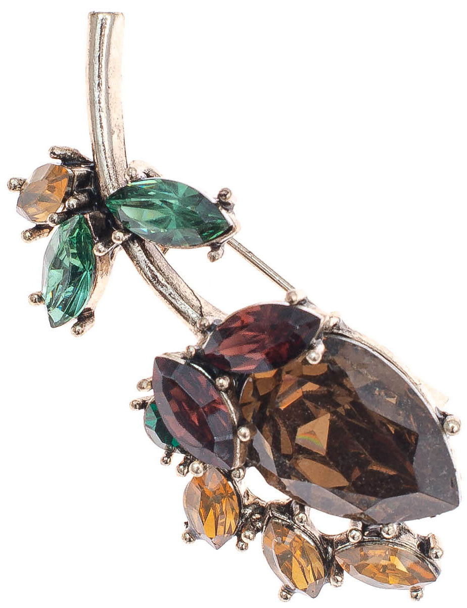 

Брошь из ювелирного сплава с кристаллом WowMan Jewelry WM10012SGNBR, WM10012SGNBR