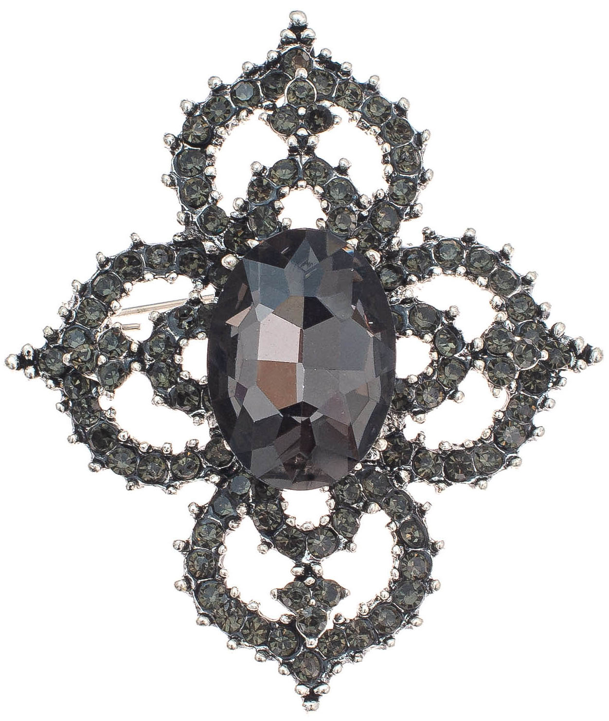 

Брошь из ювелирного сплава с кристаллом WowMan Jewelry WM10014SB, WM10014SB