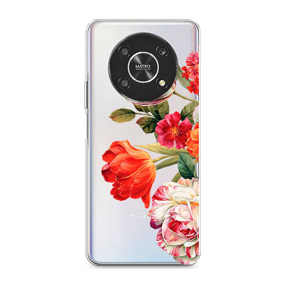 

Чехол Awog на Honor X9 4G/Magic4 Lite 4G "Весенний букет", Разноцветный, 6108650-8