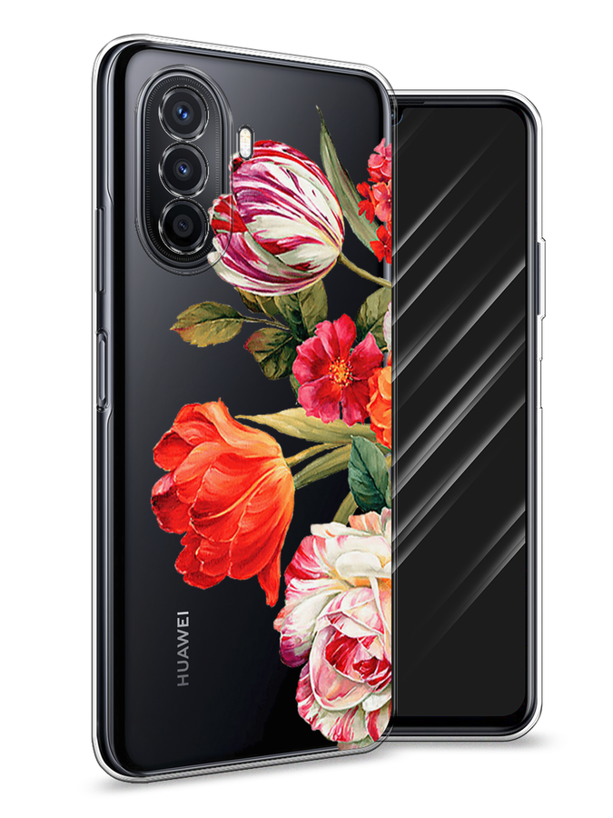 

Чехол Awog на Huawei Nova Y70 "Весенний букет", Разноцветный, 6109150-8