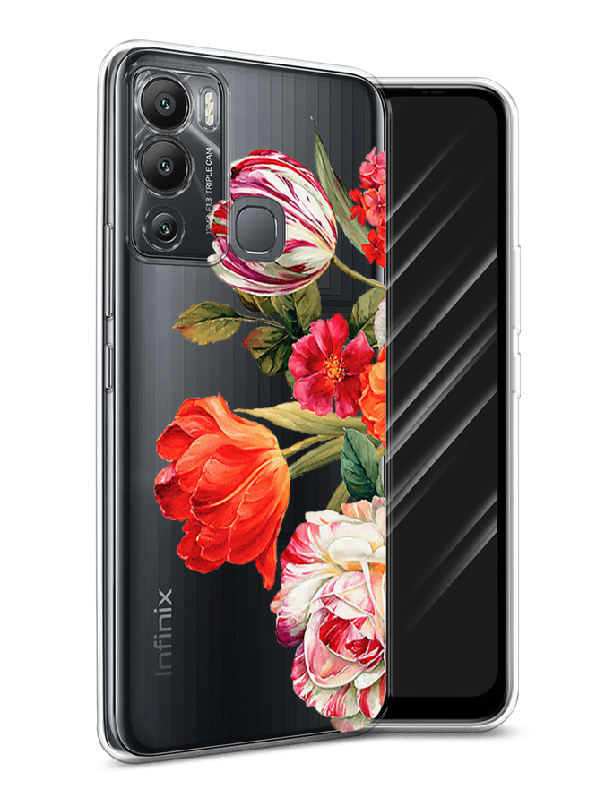 Чехол Awog на Infinix Hot 12i "Весенний букет" 3101250-8 разноцветный