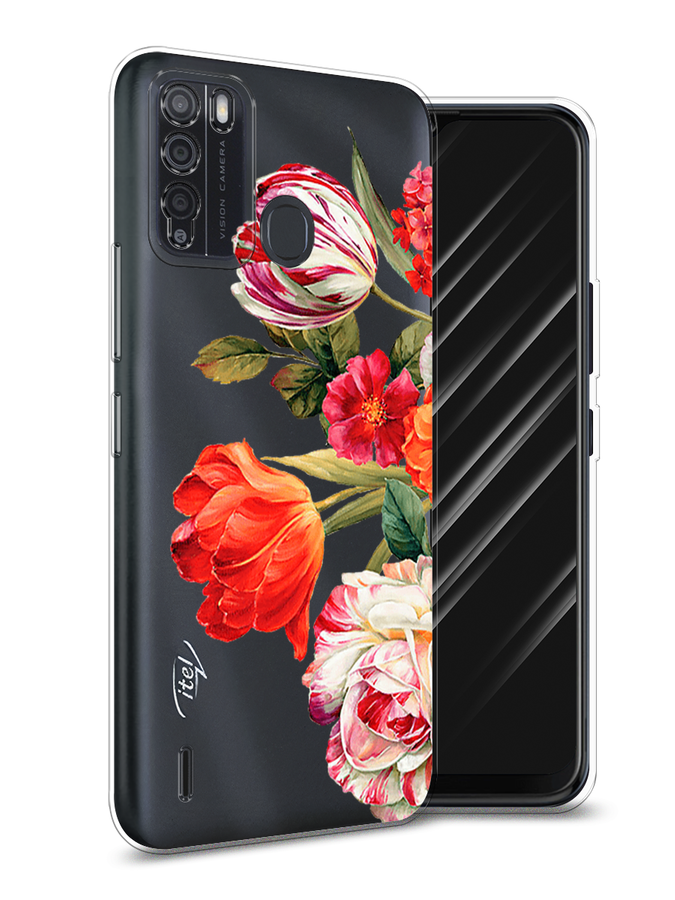 

Чехол Awog на Itel Vision 1 Pro "Весенний букет", Разноцветный, 3200350-8
