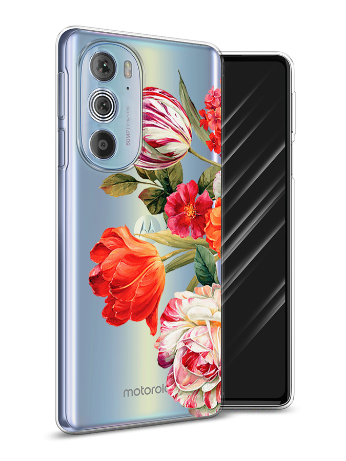 

Чехол Awog на Motorola Edge 30 Pro "Весенний букет", Разноцветный, 243350-8