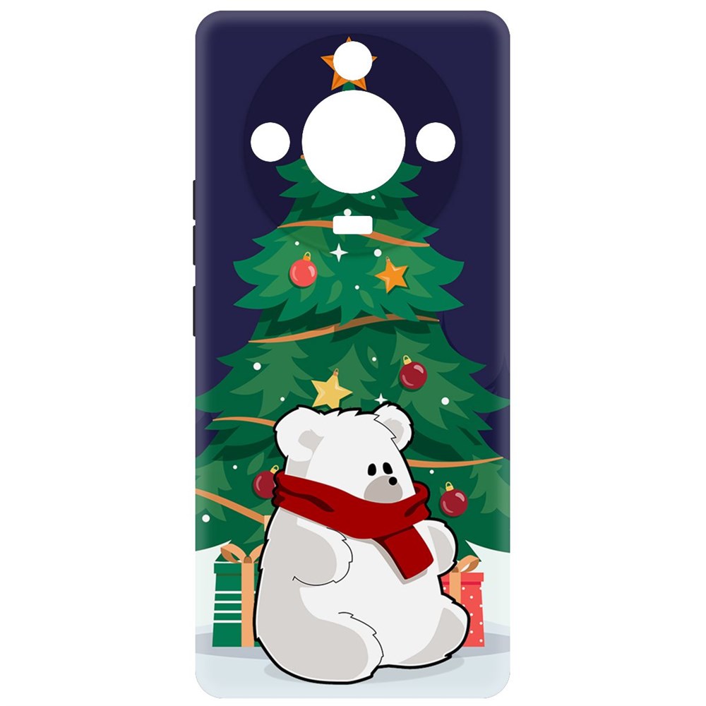 Чехол-накладка Krutoff Soft Case Медвежонок для Realme 11 Pro+ черный