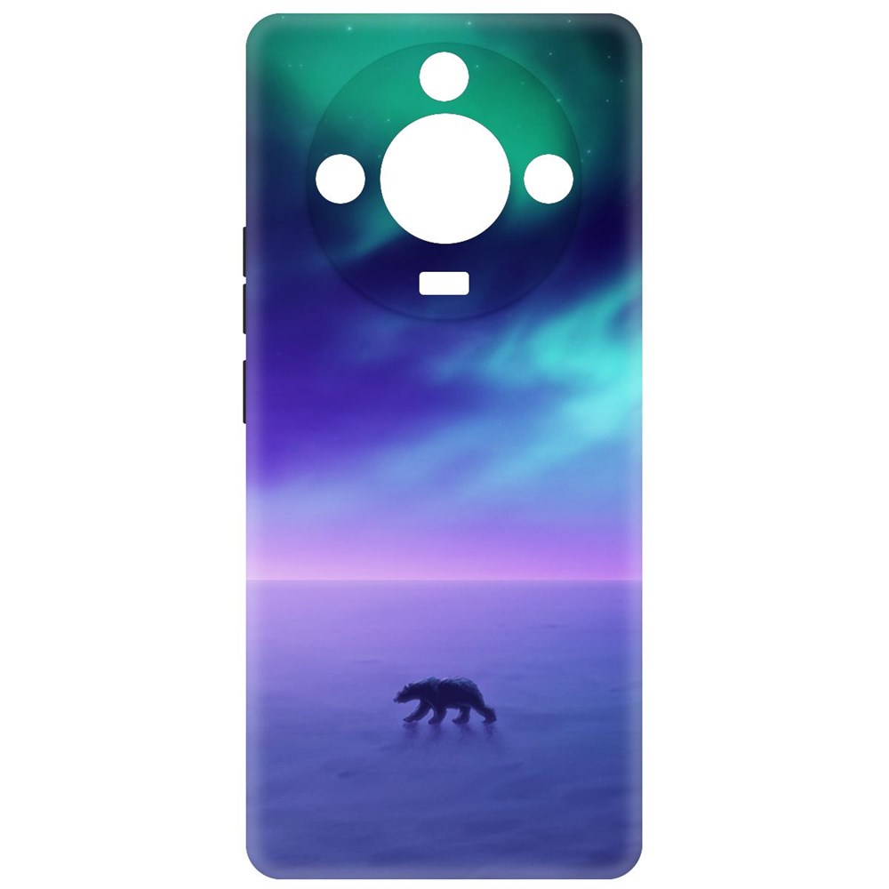 

Чехол-накладка Krutoff Soft Case Северное Сияние для Realme 11 Pro+ черный