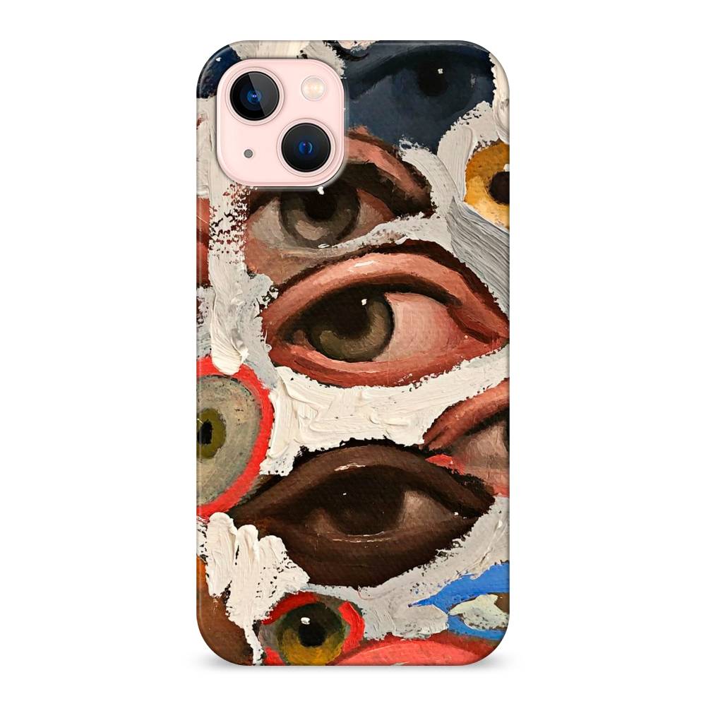 

Пластиковый чехол "Глаза масляная живопись" на Apple iPhone 13, 14220-5
