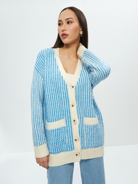 

Кардиган женский ZARINA 3122601801 голубой XS, 3122601801