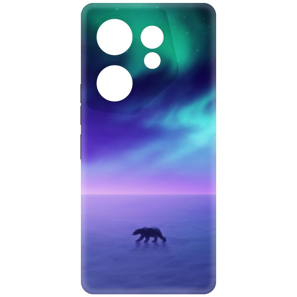 

Чехол-накладка Krutoff Soft Case Северное Сияние для Tecno Camon 20 Premier черный
