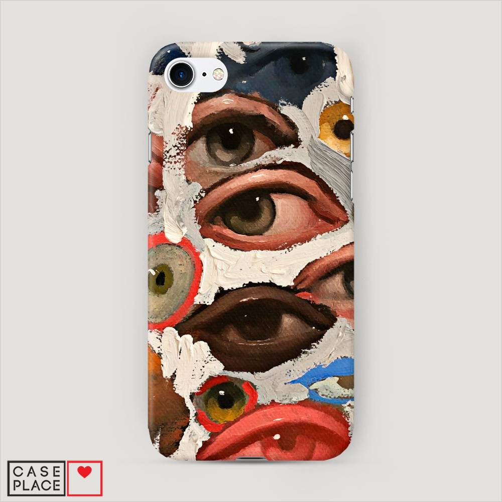 

Пластиковый чехол "Глаза масляная живопись" на Apple iPhone SE 2020, 12420-5