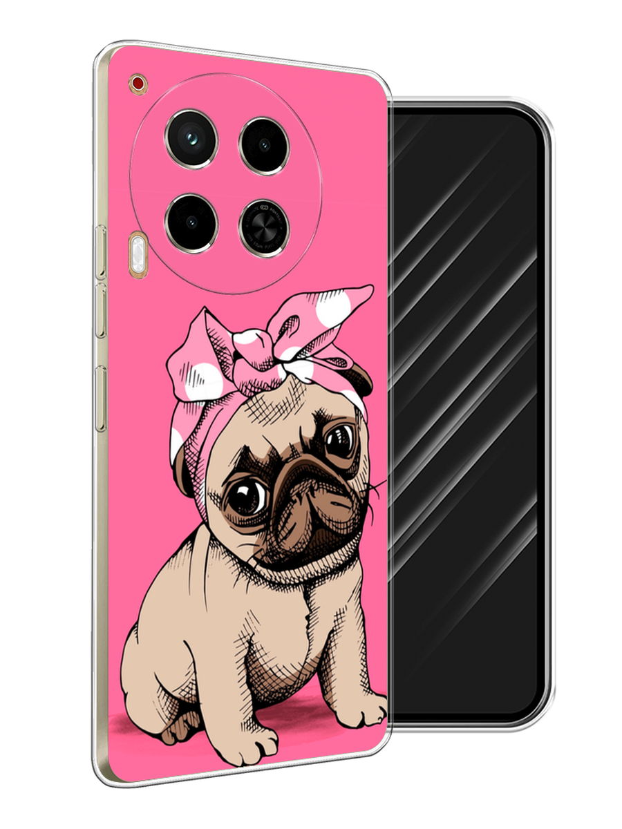 

Чехол Awog на Tecno Camon 30 4G "Dog Pin-Up", Розовый;бежевый, 305650-1