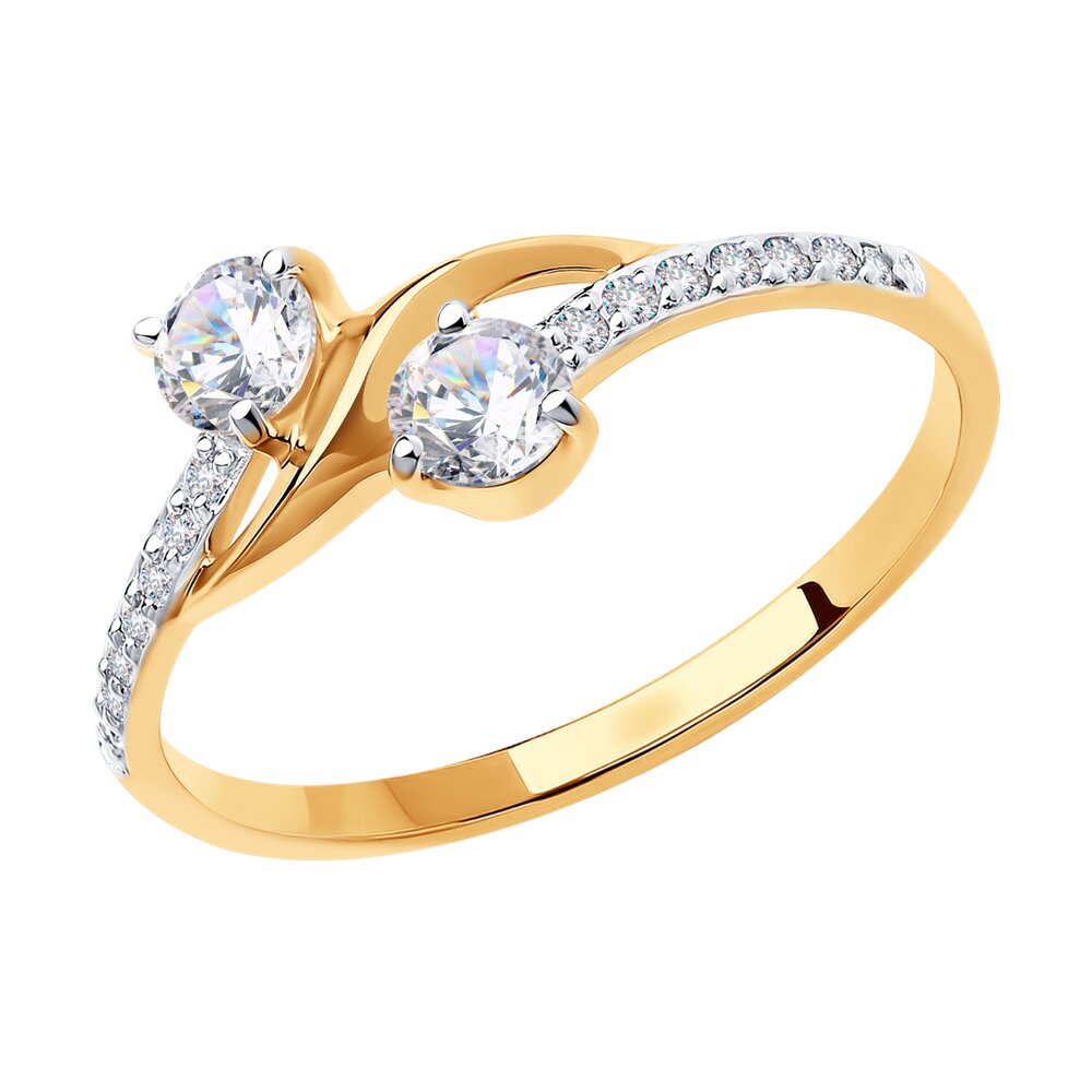 

Кольцо из золота р. 16,5 Diamant 51-110-00949-1, фианит, 51-110-00949-1