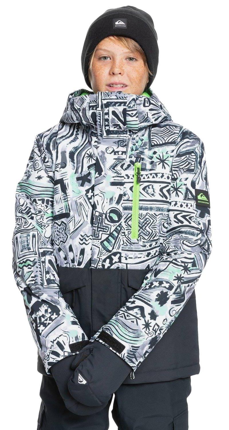 фото Куртка quiksilver mission block boy's snow jacket black quik archives original р. 10