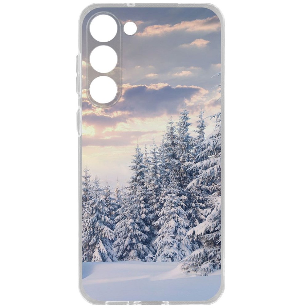 

Чехол-накладка Krutoff Clear Case Снежный пейзаж для Samsung Galaxy S23+, Прозрачный