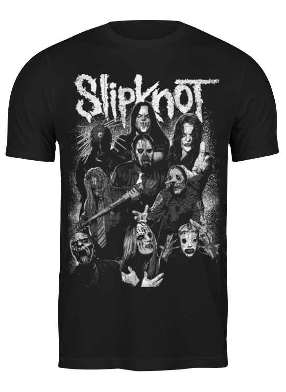 

Футболка мужская Printio Slipknot черная M, Черный, Slipknot