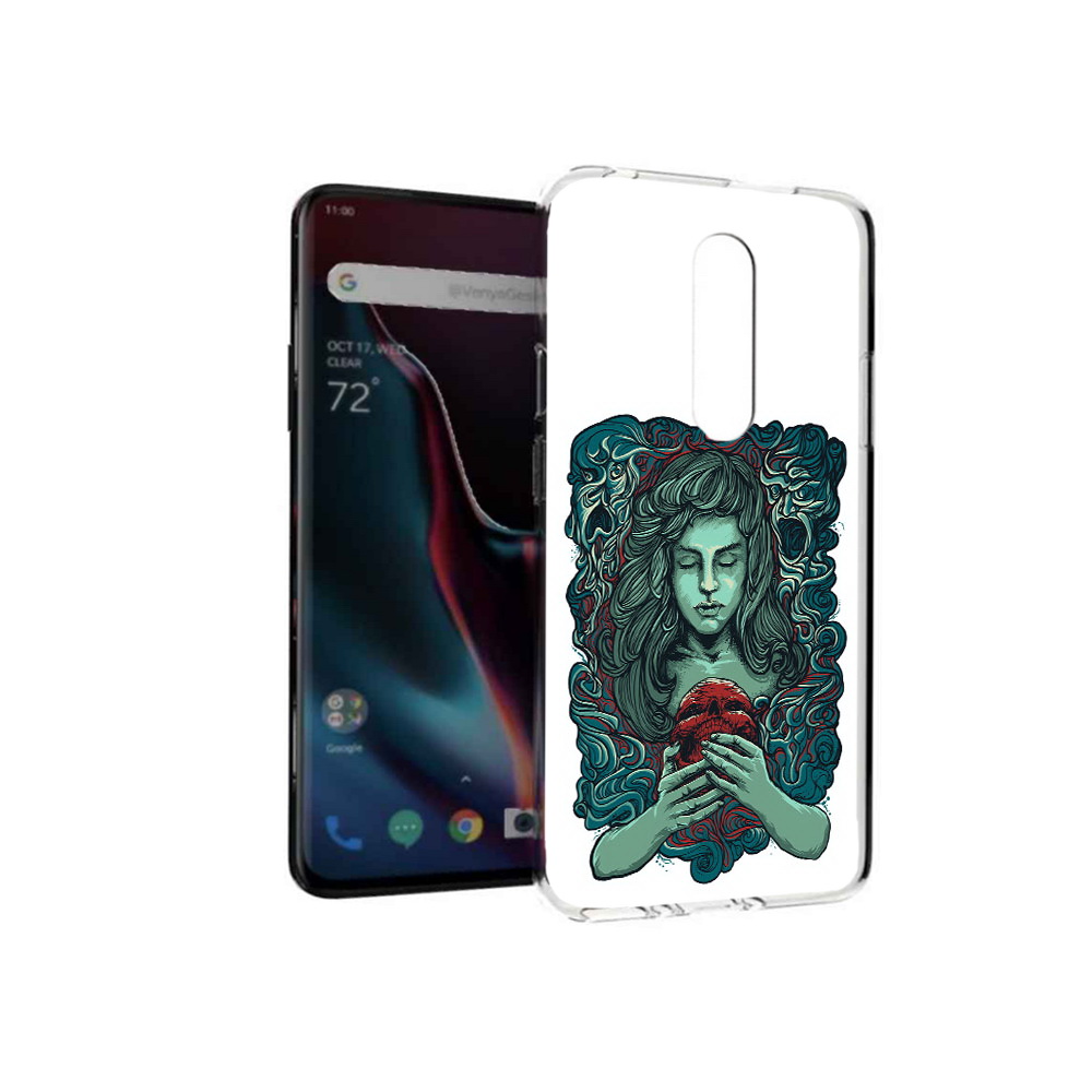 

Чехол MyPads Tocco для OnePlus 7 Pro спящая девушка (PT139735.130.619), Прозрачный, Tocco