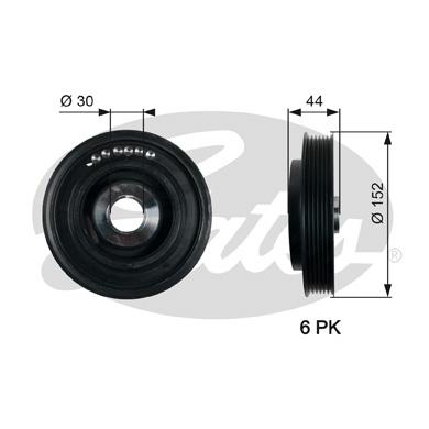 

Шкив Gates TVD1105